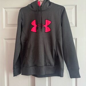 Under Armour women’s Grey Hoodie with Pink Logo